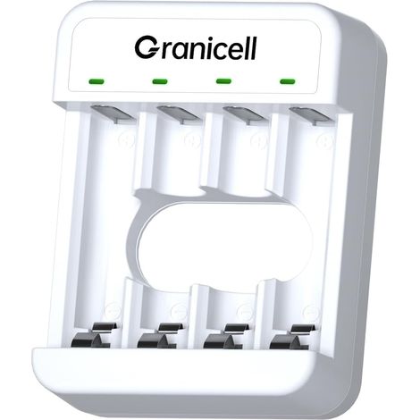 Chargeur 4 Slots pour Piles AA/AAA NiMH - Charge Rapide et Intelligente - Piles Non Incluses (1/5)