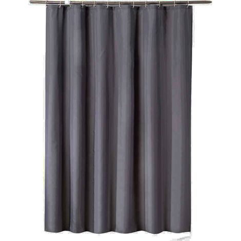 SABIR Cloison Amovible Décoration Maion Separation de Piece Rideau à Oeillets Isolation Lumineux Anti Bruits Tissu Lourd, 240 x 200 cm, Gris, Lot de 1 (1/5)