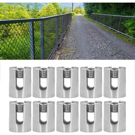 Lot de 10 serre-câbles à rainure croisée, en acier inoxydable 316. Convient aux câbles et kits de garde-corps jusqu'à 8 mm de diamètre. (1/5)