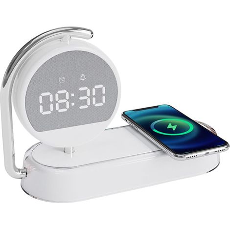 Ailan Lampe réveil LED avec Fonction de Charge sans Fil, Chargeur (1/5)