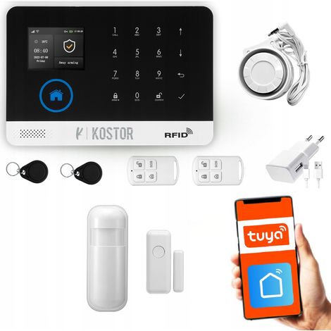 Drahtloser GSM- und WLAN-Alarm mit TUYA-App, Serie KOSTOR SAD004