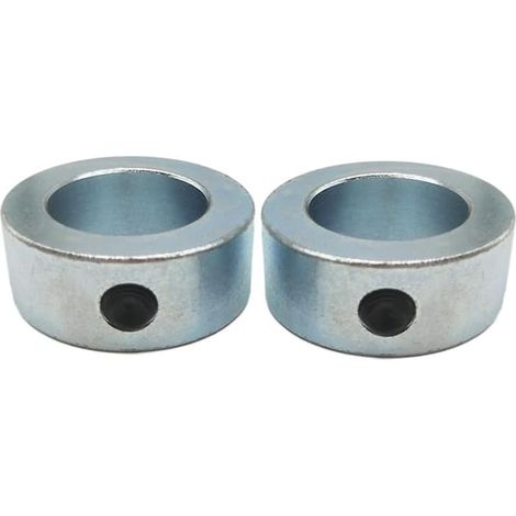 Bagues de Réglage 2 Pièces 20 mm Anneau Positionneur Butée de Profondeur Colliers Butée de Profondeur de Perçage Profondeur Butée Anneau Galvanisées avec Vis à Six Pans Creux Pour Axe Arbre (1/4)