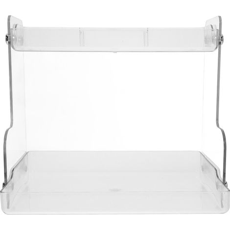 Scatole trasparenti per riporre cosmetici in bagno e in camera da letto. (1/5)
