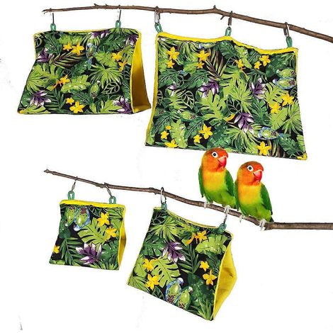 Nid chaud pour oiseaux, cabane douillette pour perroquets, abri pour petits animaux de compagnie, maison suspendue, hamac-tente - XL (1/4)