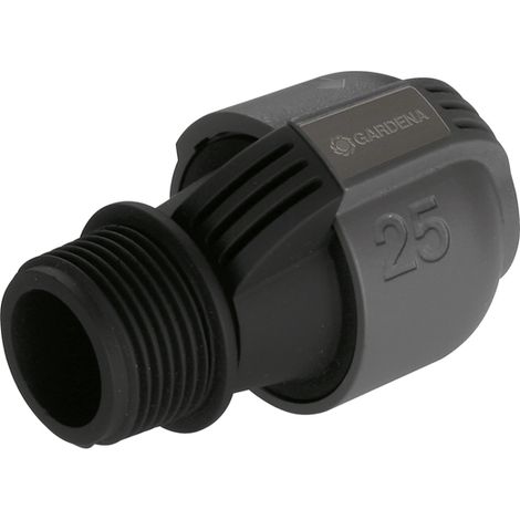 GARDENA 02763-20 Verbinder 25 mm x 1"-Außengewinde