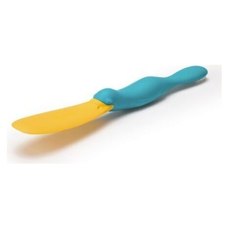 BUNTHAUS Couteau à beurre - Gadget de cuisine amusant - Couteau à tartiner sans BPA et 100 % sans danger pour les aliments - Couteau de poche pour trempettes et gourmets - Petit couteau à beurre pour 