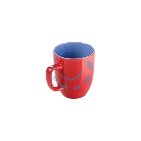 TAZZA MUG "CREMA SHINE" ROSSA ML.300 - ø cm.8x9,5h.