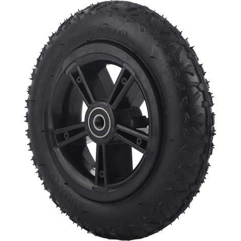 Pneu de scooter électrique 8 pouces avec jante et valve, compatible vélo électrique 200x40 en caoutchouc (1/5)