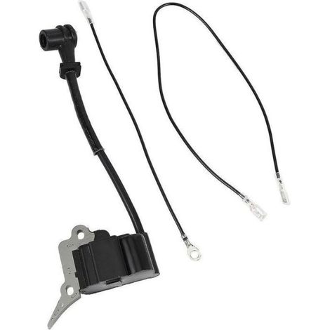 Bobine d'allumage pour tronçonneuse - ZOR® - 2500 25 cm³ - Pièce détachée - Essence/Gaz - 4 temps - ABS - Noir (1/4)