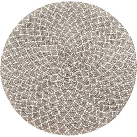 Set de Table Rond "Rosace" 38cm Naturel