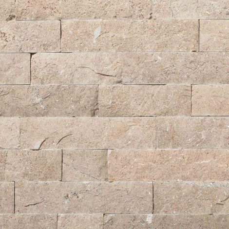 Pierre de parement d'Egypte Beige 10-20-30x7 cm Eclaté (paquet de 0,168 m²) - RO'MA NATURE