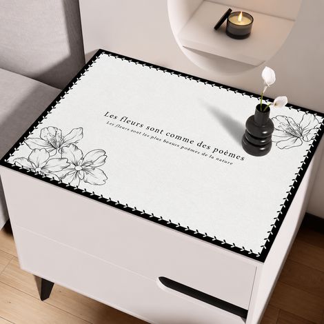 Nappe et tapis de protection meuble en lin imperméable XF Feuilles entourées 60 x 120 cm 30 × 30 × 30 cm 1 kg – Livraison gratuite