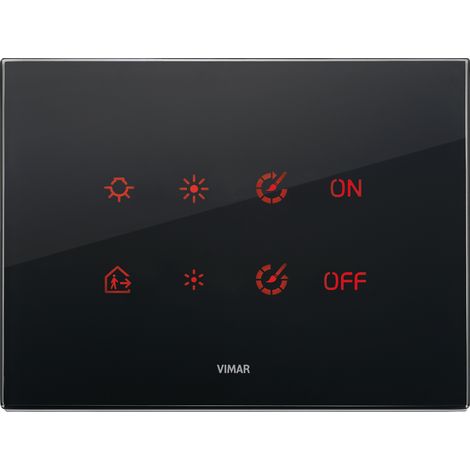 VIMAR - 21664.76 Placca 4M nero diamante