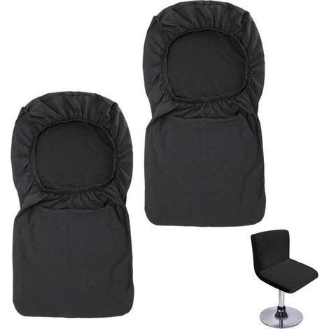 Dehnbarer Stuhlbezug für Barhocker – 100 % Polyester – Maße 35–45 cm – Attraktiver und strapazierfähiger Schutz (1/4)
