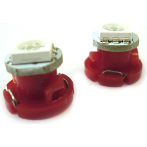 Lampadina Led T4.2 1 Smd 5050 Rosso Luci Cruscotti e Strumentazioni 12V DC (1/3)