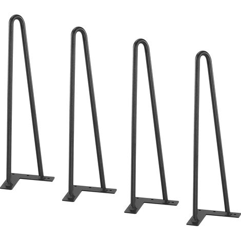 406,4 mm Metall-Möbelbeine, zum Selbstbau für Nachttisch, Couchtisch oder Schreibtisch, Tragfähigkeit 226,8 kg, mit Gummibodenschonern, robust und modern, 4er-Set. (1/5)