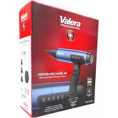 Valera Swiss GeniusCare AI Pulse Haartrockner 2.400W Blue Metallic"-"183462726