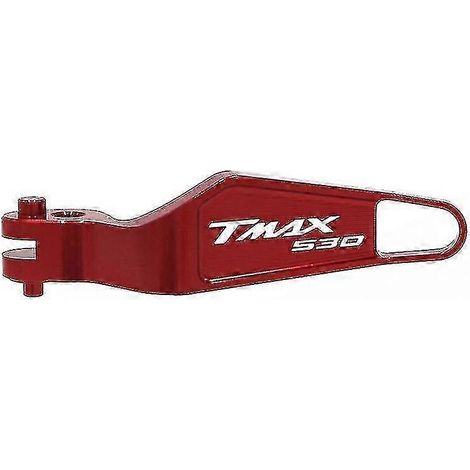 Compatible avec Yamaha T-Max 560, T-Max 530, T-Max 560 Tech Max et T-Max 530 : levier de frein à main de stationnement en aluminium usiné CNC (TMAX530 rouge). (1/5)
