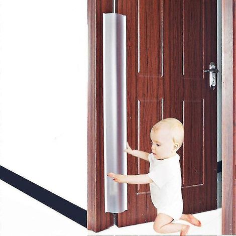 Barrières de sécurité pour bébés et animaux domestiques, bande de protection translucide, protection anti-doigts pour portes de sécurité enfant (1/5)
