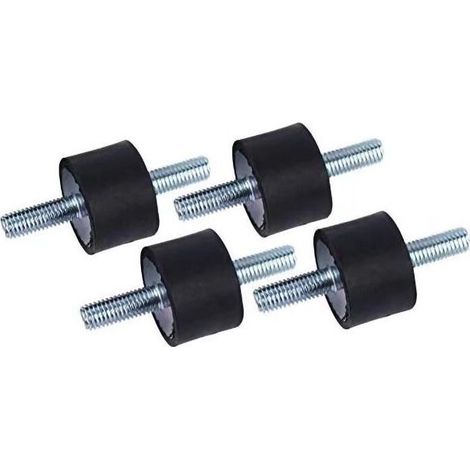 4pcs Supports en Caoutchouc d'Isolant Anti-vibration M8 30 x 20 Supports Amortisseurs de Vibrations Isolateur en Caoutchouc Anti-vibration avec Vis (1/4)