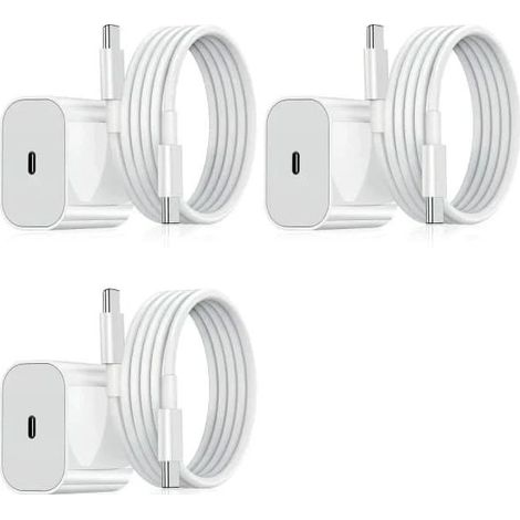Samsung 20W Schnellladegerät mit USB-C-Kabel, Weißes USB-C PD Ladekit (3er-Pack) Samsung (20W Weiß) (1/5)