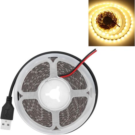 Bandeau LED RGBW 5V basse tension, flexible pour décoration intérieure et boîtier PC, lumière blanc chaud (1/5)