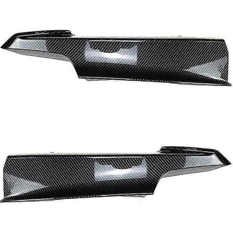 Frontstoßstangen-Seitenspoilerlippe für BMW 3er F30 F31 F35 M Sport 320i 325i (2013–2019) mit Nebelscheinwerfer-Lufteinlass und Spoiler – Carbon-Optik