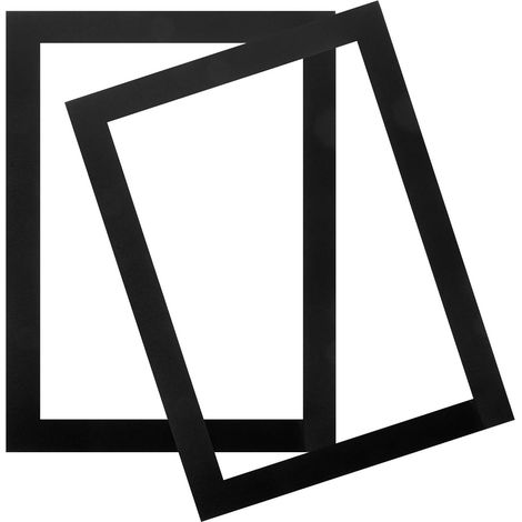 Cadres Photo Muraux en Papier Pvc Noir A3 Film Protecteur, pour Projets DIY et Décoration Intérieure, Set de 1 Cadre pour Certificats et Œuvres D'art (1/5)