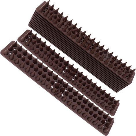 Pics anti-oiseaux (lot de 12) en plastique, faciles à installer, pour petits oiseaux, ratons laveurs et corbeaux. (1/5)