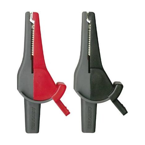Beha Amprobe 370012 Jeu de pinces crocodiles de sécurité femelle 4 mm CAT III 1000 V, CAT IV 600 V r (1/2)