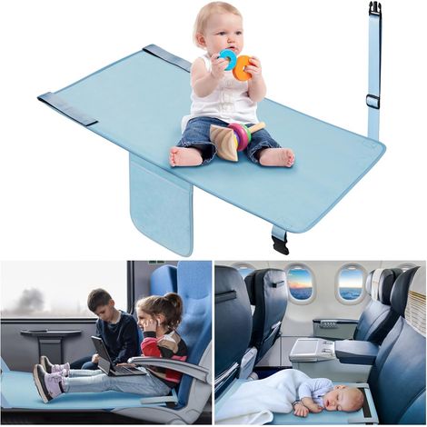 Samtiges Flugzeugbett für Kinder, leichte und faltbare Sitzverlängerung für Kinder, Fußstütze für Kinder, Sitzverlängerung für Kinder zum Liegen und Ausruhen, Reiseaccessoires (1/5)