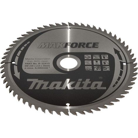 Makita Kreissägeblatt MAKFORCE 235/30 mm, 60 Zähne, 1,8 mm, Holz