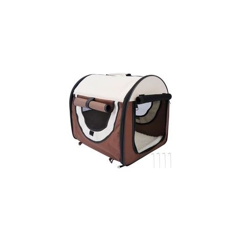 Transporttasche für Hunde und Katzen, faltbar, ideal fürs Auto, sehr komfortabel und atmungsaktiv mit herausnehmbarem Kissen, 46 x 36 x 41 cm
