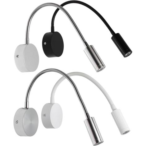 NUOBESTY Lampe de Lecture LED à Pince Argentée en Aluminium pour (1/5)