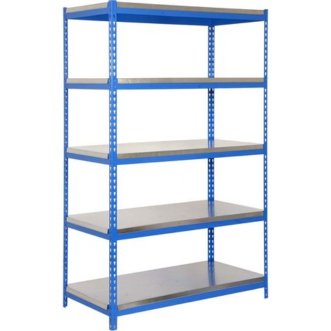 Simonrack Mensola in metallo blu e zincato 5 livelli (1/3)