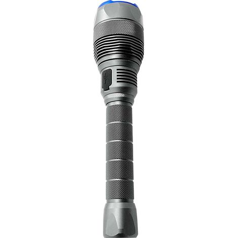 LED Handleuchte Taschenlampe Mobile Leuchte Aluminium Akku H 25 cm