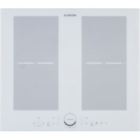 Klarstein Delicatessa 60 Cocina de inducción 4 zonas 7000W Temporizador Blanco