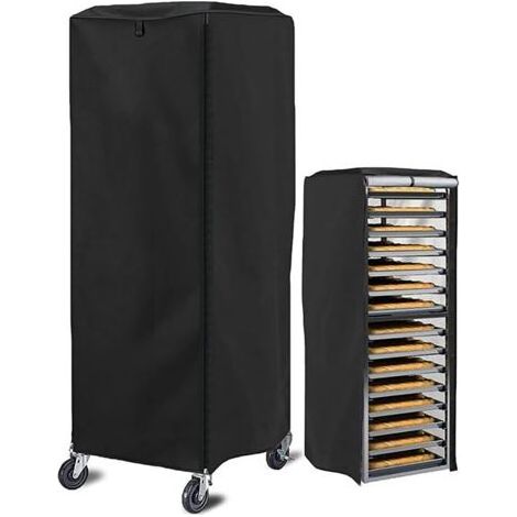 Housse pour grille à pain 420D imperméable et résistante à la poussière, convient pour les grilles à pain commerciales, noir (1/5)