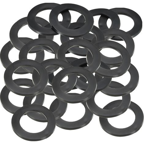 Rondelle Plate En Caoutchouc M24, Lot De 24, Diamètre Intérieur 24mm, Diamètre Extérieur 35mm, Épaisseur 3mm, Joint D'étanchéité Pour Robinet, Tuyau, Raccord De Serrage, Noir (1/5)
