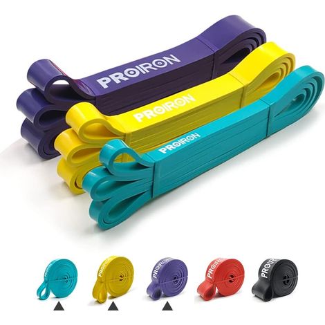 Elastic Resistance Bands – Elastic Fitness Band for Pull-Ups, Crossfit, Dips, Assisted Traction, Pilates, Pullups or Weight Lifts (1/5)