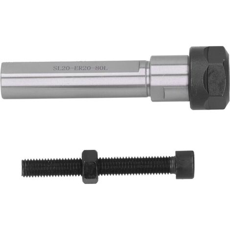 Porte-pince de serrage, rallonge droite, outil de taraudage flottant pour tour CNC SL20‑ER20‑80L (1/5)