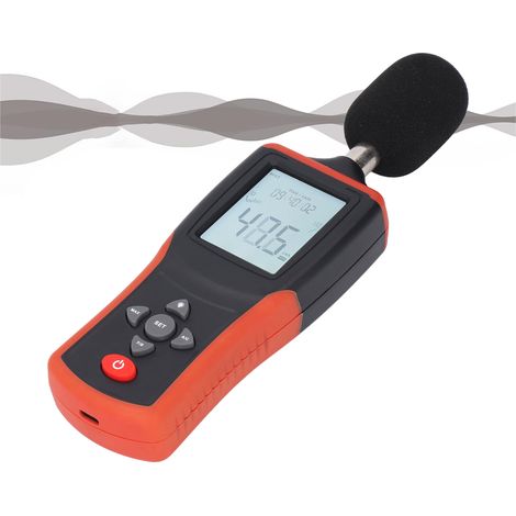 TL-205 Schallpegelmesser, tragbares Schallpegelmessgerät mit hintergrundbeleuchtetem LCD-Display, gewichtetem Messbereich von 30 bis 130 dB und Speicherung von Maximal- und Minimalwerten. Ideal für Pr (1/5)