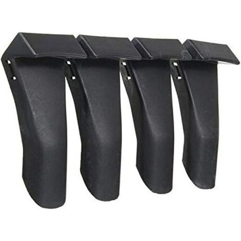 Lot de 4 protections de jante en plastique noir pour changement de pneus (1/5)