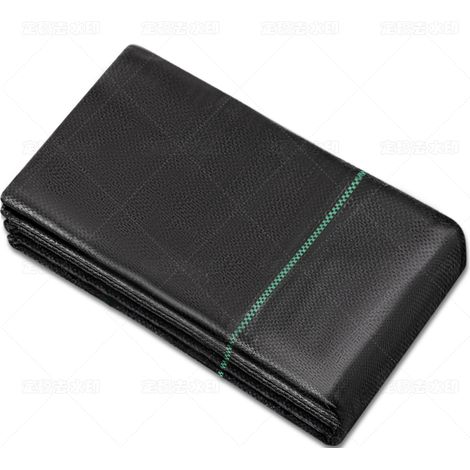 Toiles paillage geotextile - 1 pièce, 1m x 10m noire agricole anti mauvaises herbes anti racine - Perméable eau/air UV résistant (1/5)