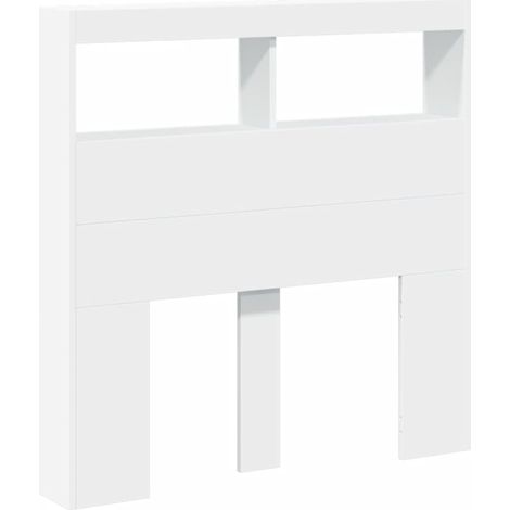 Cabecero de cama con LED blanco 100x17x102 cm vidaXL