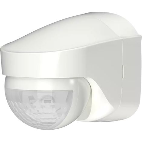 Theben 1030206 PIRA to AP Bewegungsmelder für den Außenbereich, IP 55, Erfassungsbereich halbrund 180°, bis 12 m, Nachlaufzeit 5 s - 15 min, Wandmontage Aufputz, Exit-On, Unterkriechschutz