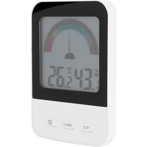 Thermomètre Hygromètre Numérique avec Écran LCD Rétroéclairé pour Serre Intérieure et Pièce à Vivre