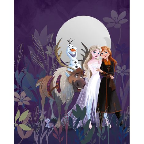Papier peint panoramique enfant Frozen Pleine Lune Randonnée (1/4)