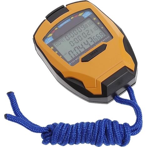 Compteur De Sport Numérique, 3 Rangées, 100 Tours, 1/1000s, Chronomètre Sportif (1/5)