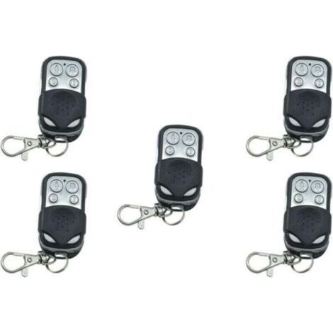 LEYF 5er-Pack 433 MHz Universal-Fernbedienung für Garagentore – 4-Kanal-Fernbedienung – Kompatibel mit 433 MHz Frequenzcode – Handsender – Einfache Einstellung für Garagentoröffner (1/4)